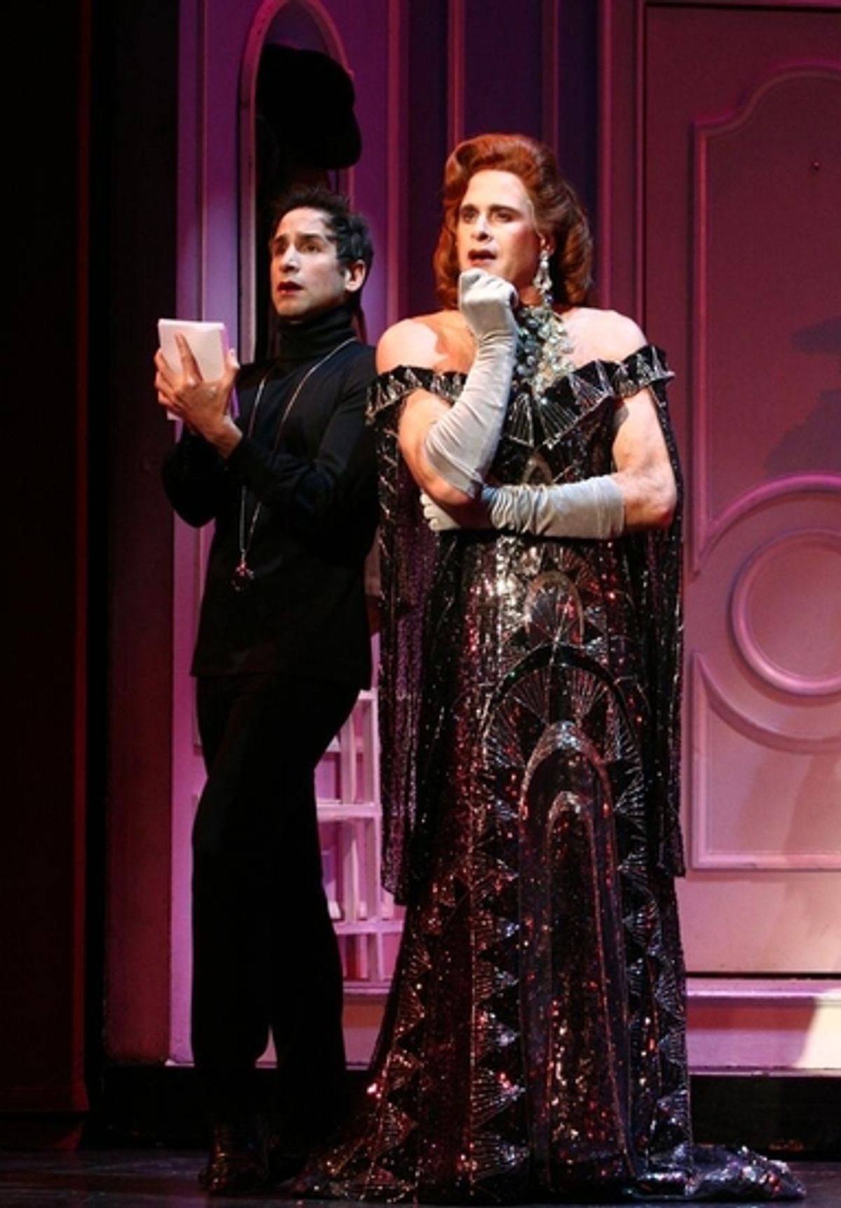 Michael Paternostro as Carmen Ghia and David Engel as Roger Debris at 